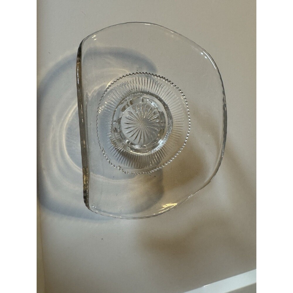 Antique Colorado 7.25” Footed Banana Dish Beaded Edge U.S. Glass 1898, EAPG